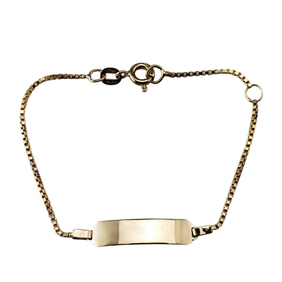 14 Karat Yellow Gold Child's ID Bracelet #20624 - Picture 1 of 7